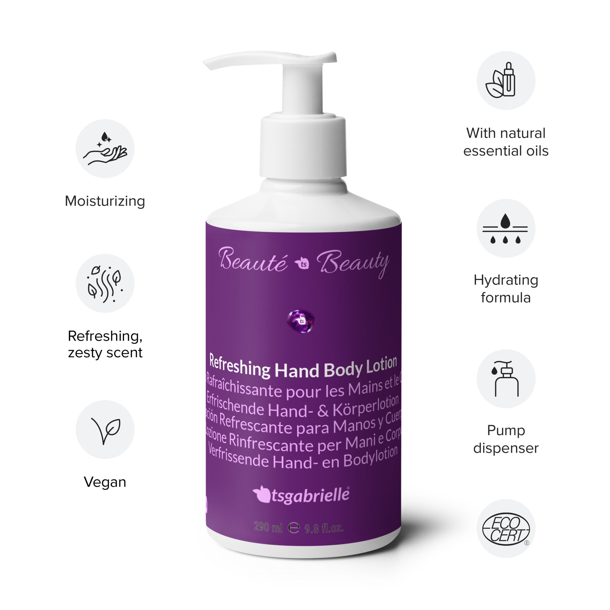 tsgabrielle • Beauté • Skönhet • Uppfriskande hand- och kroppslotion • 290 ml