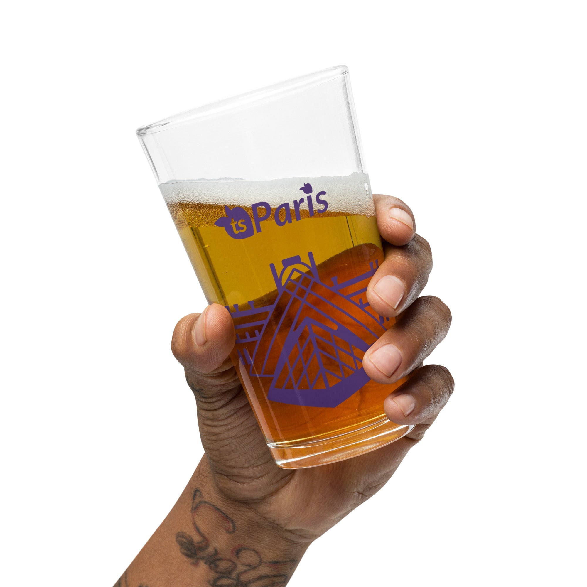 tsgabrielle® • Paris - Louvrens pyramid • Shakerglas • 473 ml