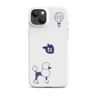 tsgabrielle® • Paris - Le Chien • Snap Case Compatible with iPhone® • White • Latest Models • iPhone 14 Plus White Back cover
