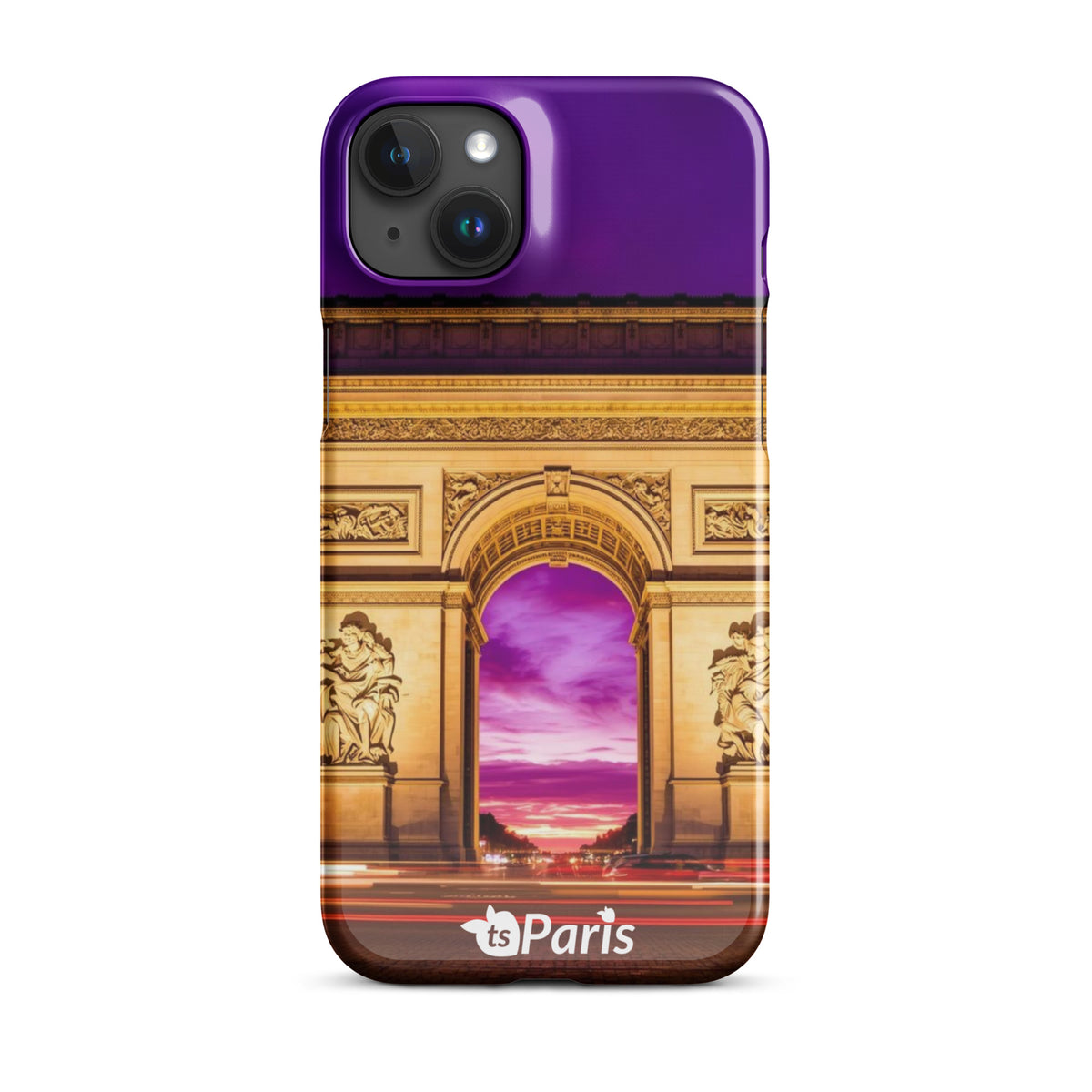 tsgabrielle® • Paris - Arc de Triomphe • Snap Case Compatible with iPhone® • Latest Models • iPhone 15 Plus Back cover Both sides