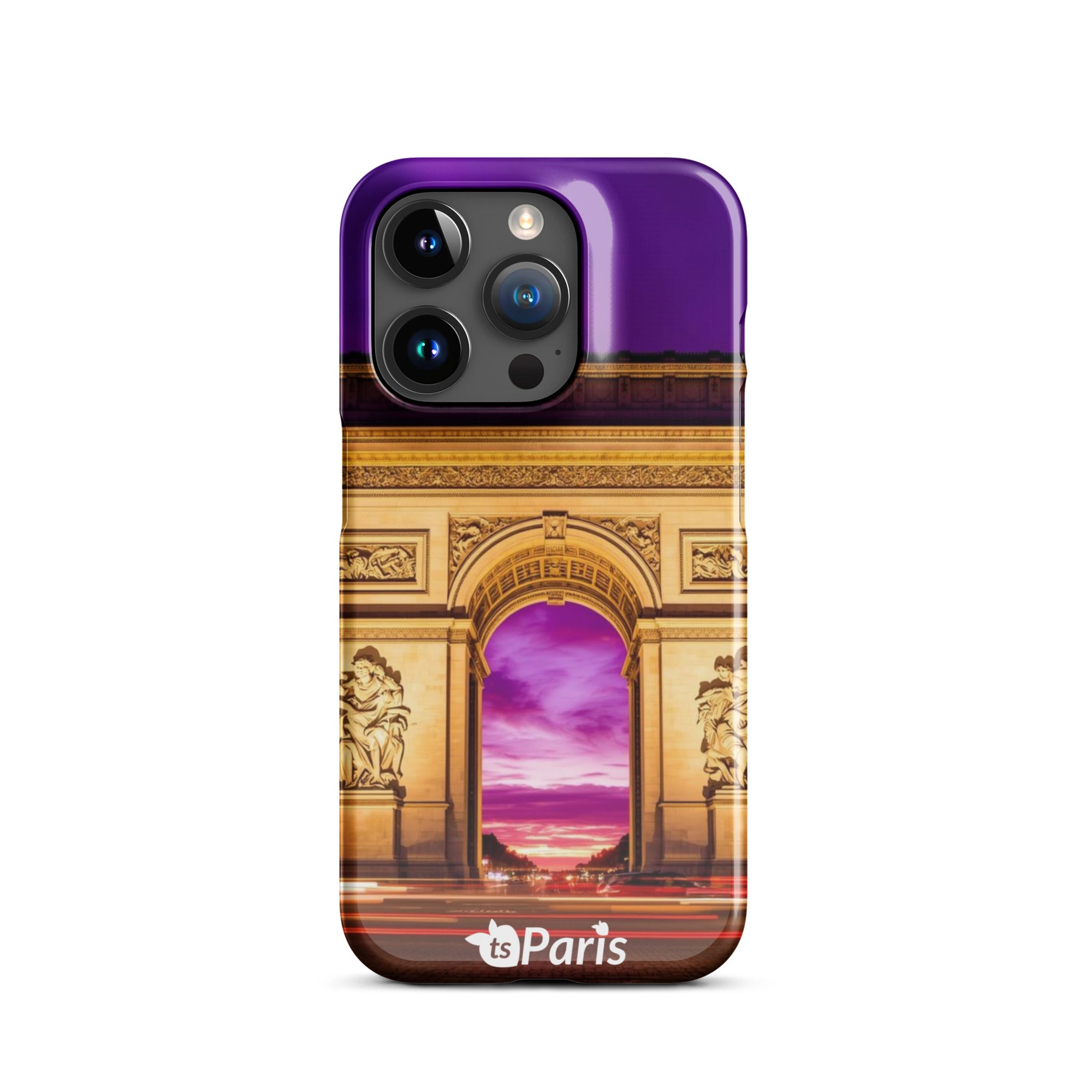 tsgabrielle® • Paris - Arc de Triomphe • Snap Case Compatible with iPhone® • Latest Models • iPhone 15 Pro Back cover Both sides