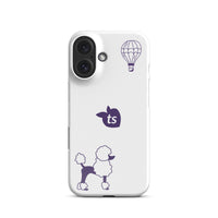 tsgabrielle® • Paris - Le Chien • Snap Case Compatible with iPhone® • White • Latest Models • iPhone 16 White Back cover