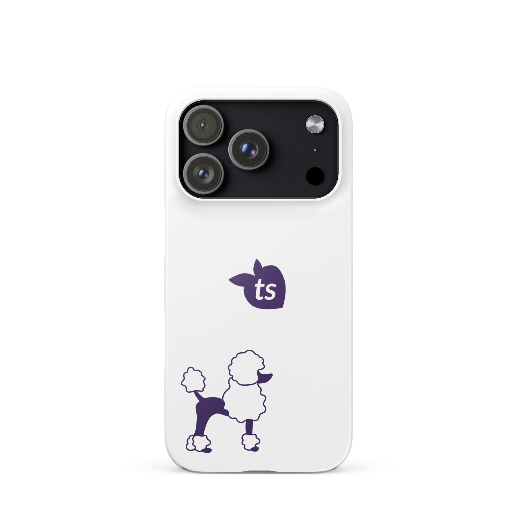 tsgabrielle® • Paris - Le Chien • Snap Case Compatible with iPhone® • White • Latest Models • iPhone 17 Pro White Back cover