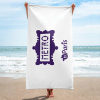 tsgabrielle® • Paris - Le Métro • Bath Towel • 30″ × 60″ •