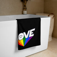 tsgabrielle® • Pride 25 - Love • Towel • Black • 76 x 152 cm