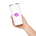 tsgabrielle® • Avsmalnande mugg • Vit • Rostfritt stål • 600 ml