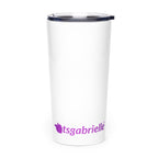 tsgabrielle® • Avsmalnande mugg • Vit • Rostfritt stål • 600 ml