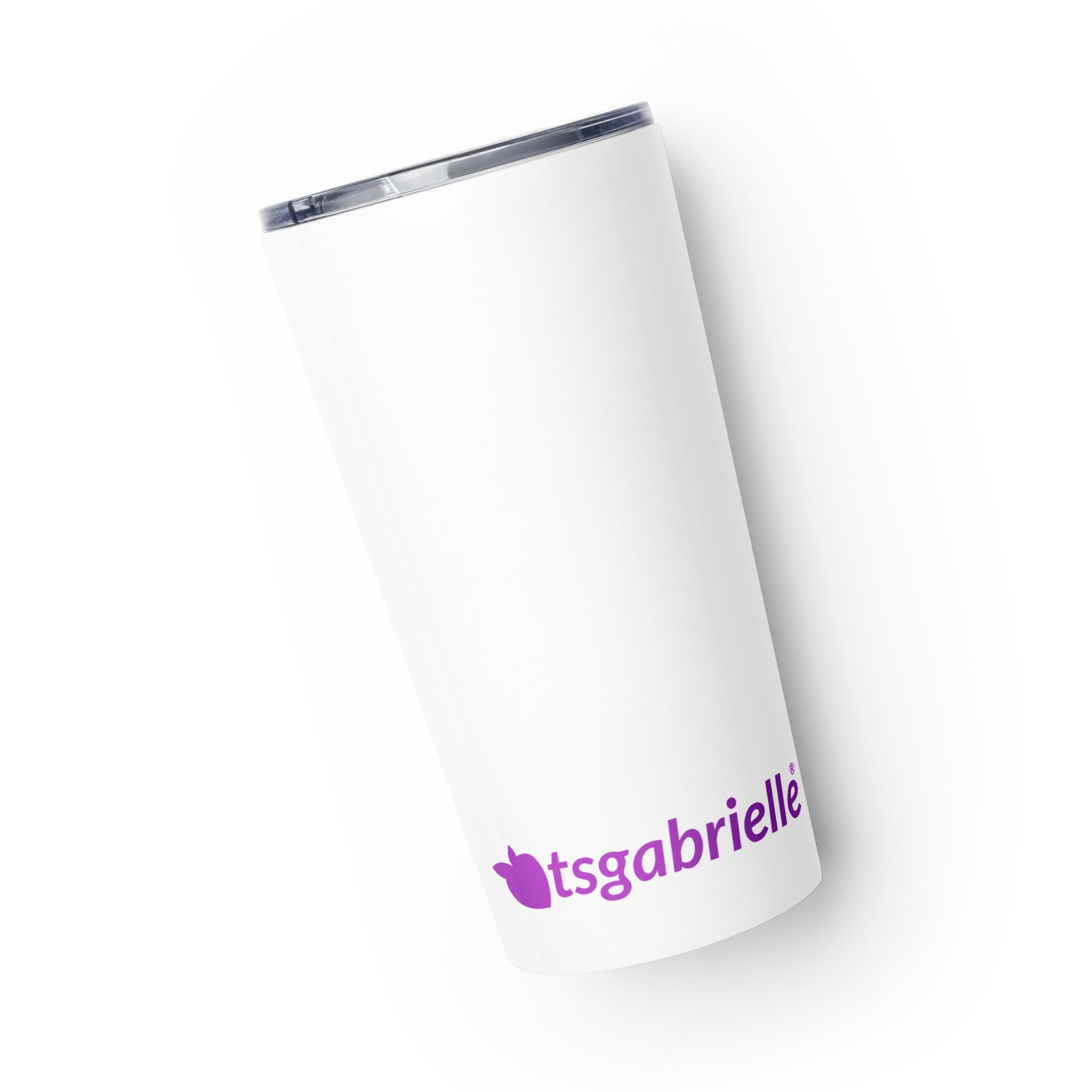 tsgabrielle® • Avsmalnande mugg • Vit • Rostfritt stål • 600 ml