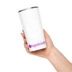 tsgabrielle® • Avsmalnande mugg • Vit • Rostfritt stål • 600 ml