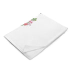tsgabrielle® • TransFLOWer • Throw Blanket • White • 3 Sizes