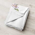tsgabrielle® • TransFLOWer • Throw Blanket • White • 3 Sizes