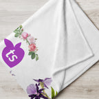 tsgabrielle® • TransFLOWer • Throw Blanket • White • 3 Sizes