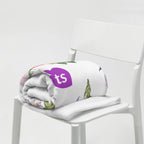 tsgabrielle® • TransFLOWer • Throw Blanket • White • 3 Sizes