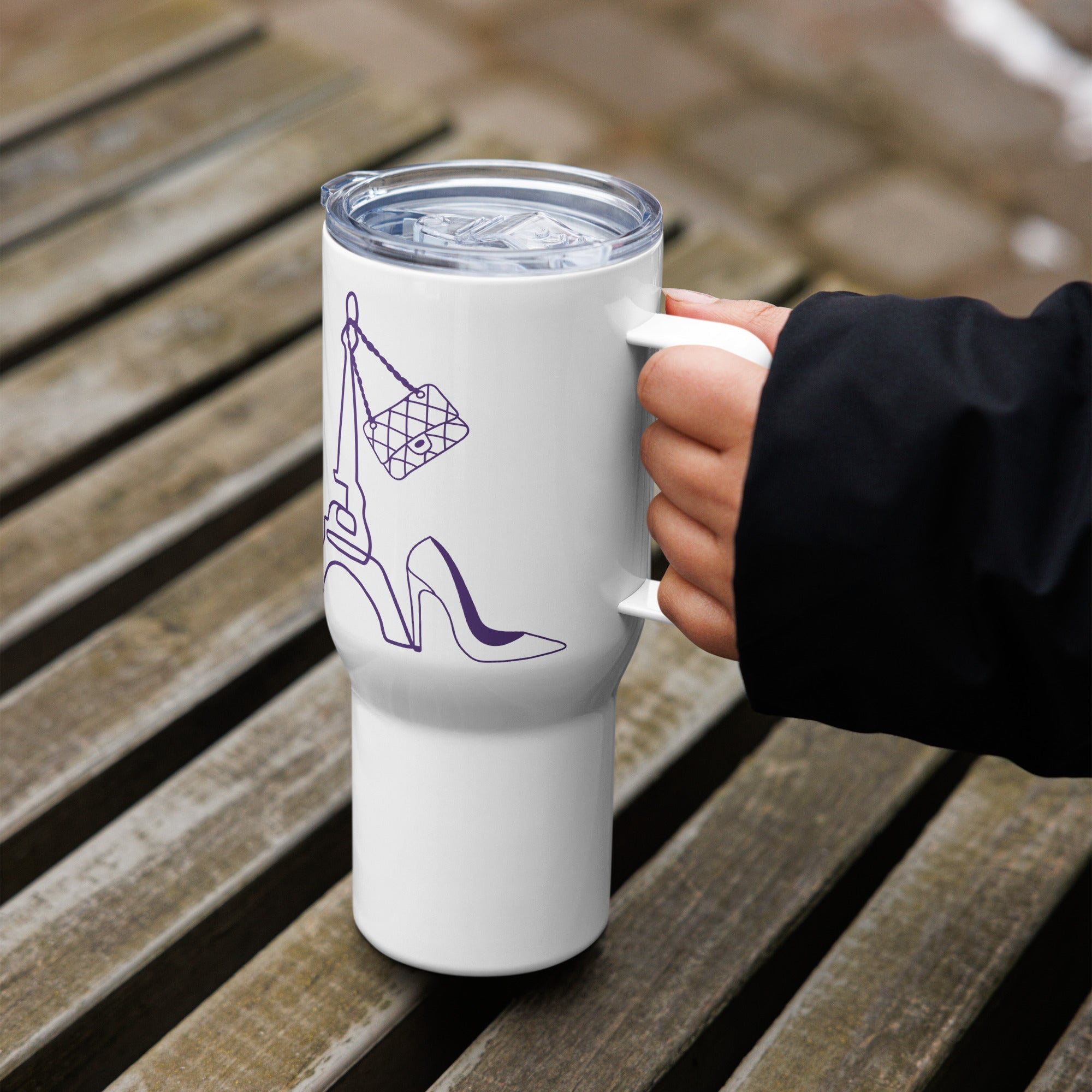 tsgabrielle • Paris - Eiffeltornet • Mugg med handtag • 2 storlekar - 739 ml och 1183 ml