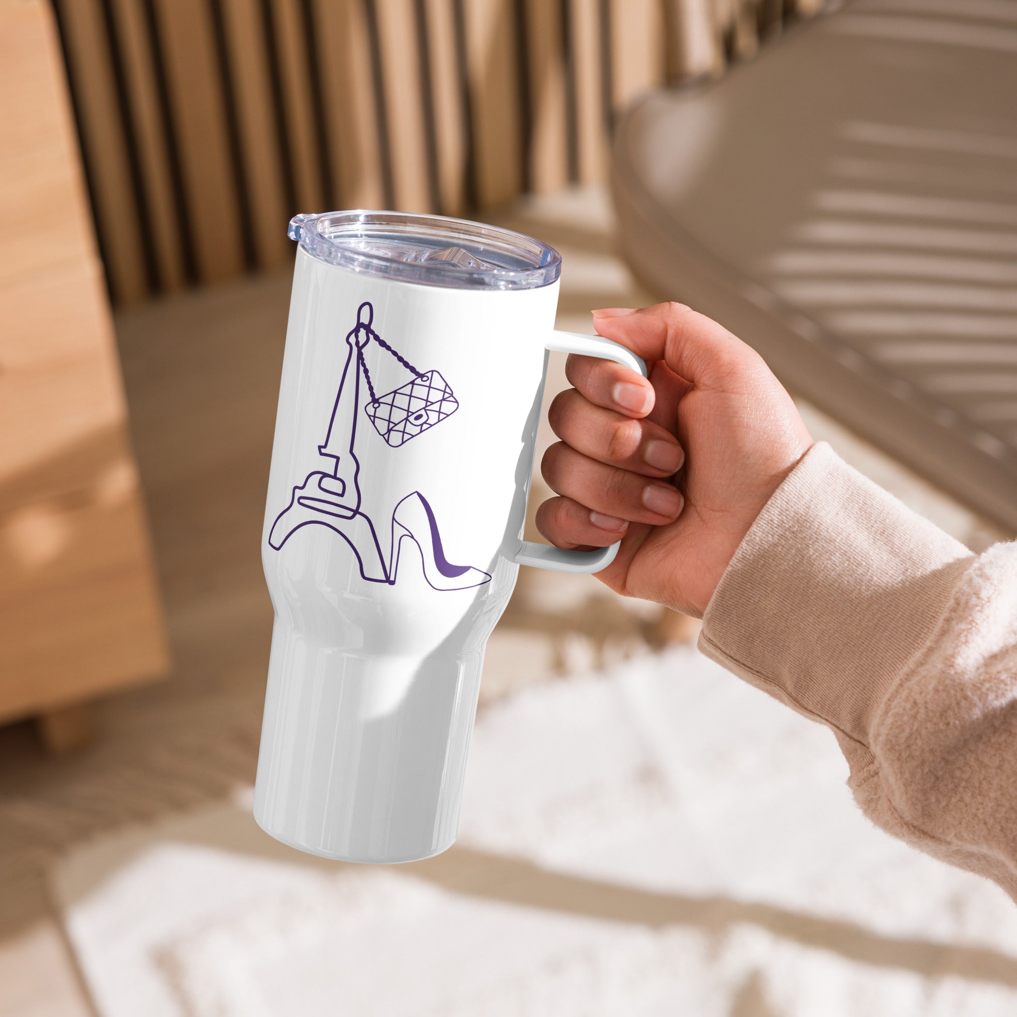 tsgabrielle • Paris - Eiffeltornet • Mugg med handtag • 2 storlekar - 739 ml och 1183 ml