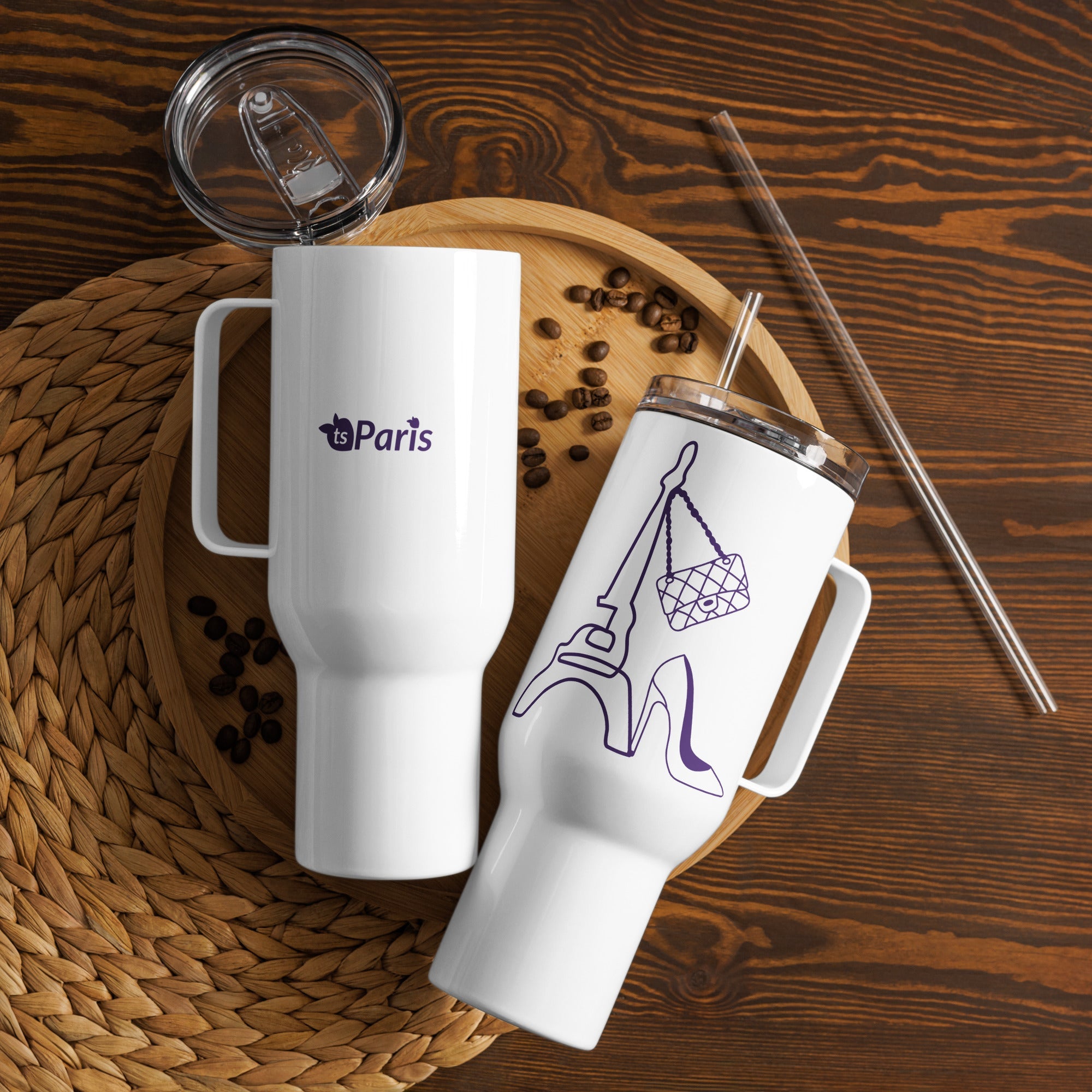 tsgabrielle • Paris - Eiffeltornet • Mugg med handtag • 2 storlekar - 739 ml och 1183 ml