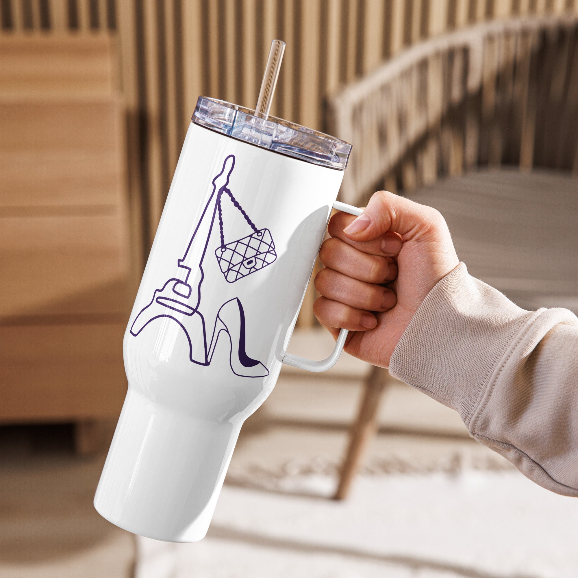 tsgabrielle • Paris - Eiffeltornet • Mugg med handtag • 2 storlekar - 739 ml och 1183 ml