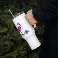 tsgabrielle® • Flamant 🦩 Rose • Travel Mug with a Handle • 2 Sizes •