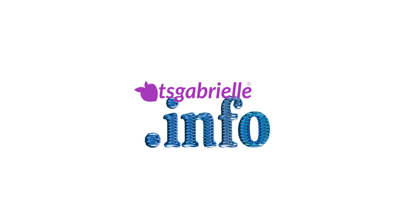 Domain name 'tsgabrielle.info' with a logo on a white background