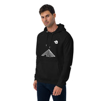 tsgabrielle® • For Him 👔 • Paris- The Louvre Pyramid • Eco Raglan Hoodie • Black • 100% Organic Cotton •