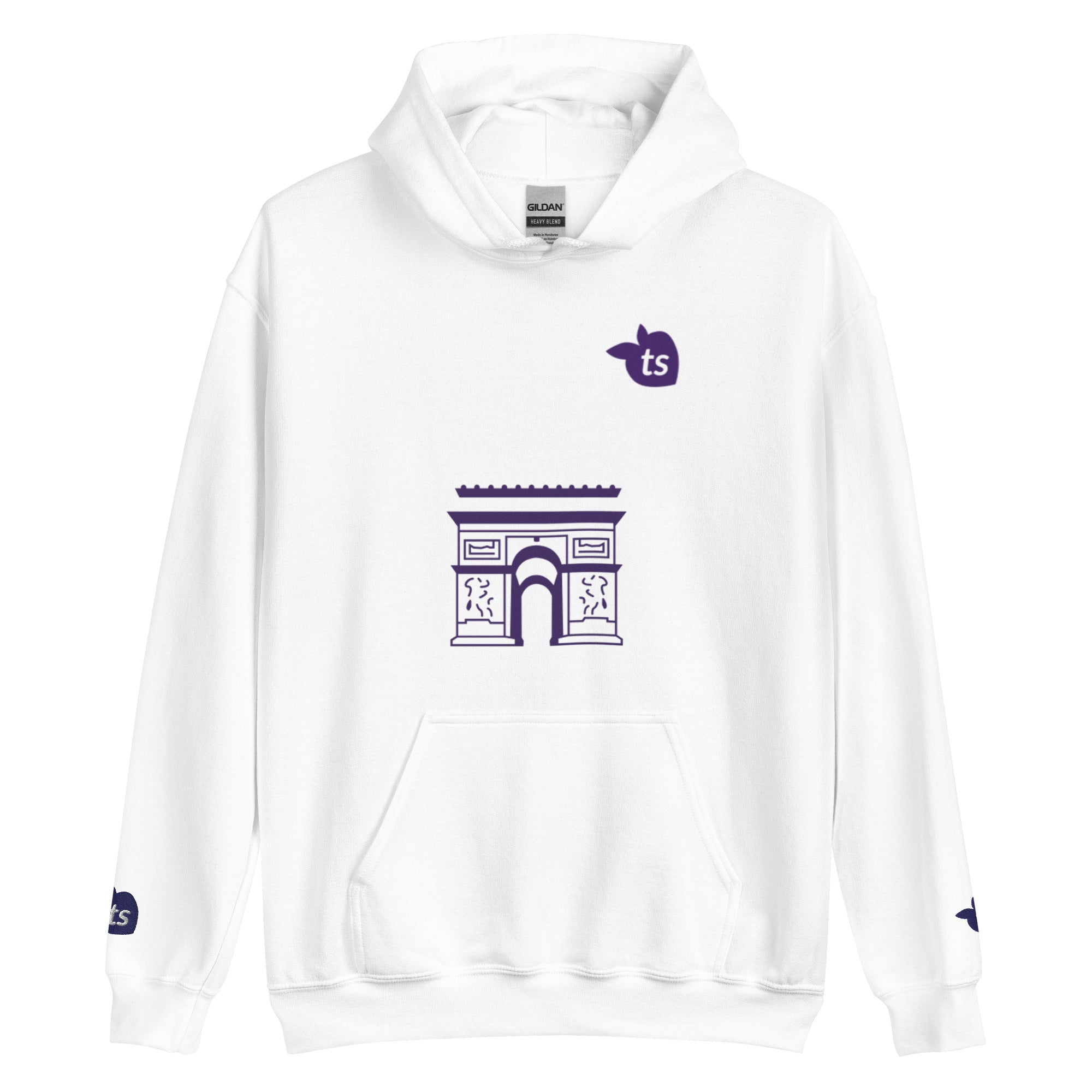 tsgabrielle® • For Him 👔 • Paris - Arc de Triomphe • Hoodie • White •