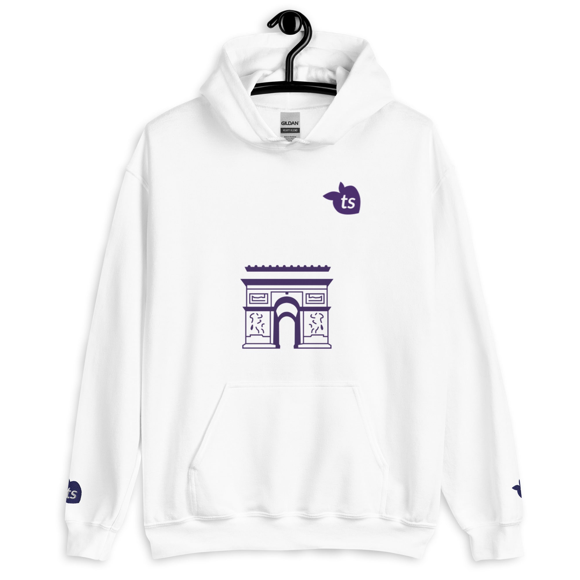 tsgabrielle® • For Him 👔 • Paris - Arc de Triomphe • Hoodie • White •