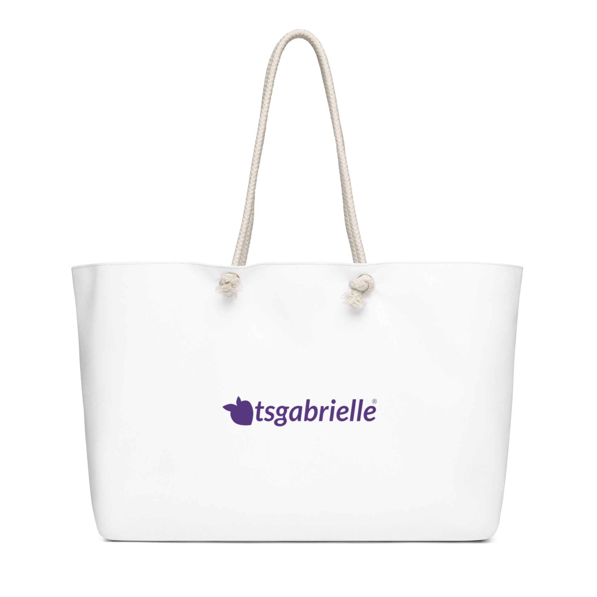 tsgabrielle® • Paris - Arc de Triomphe • Oversized Weekender Bag • White •