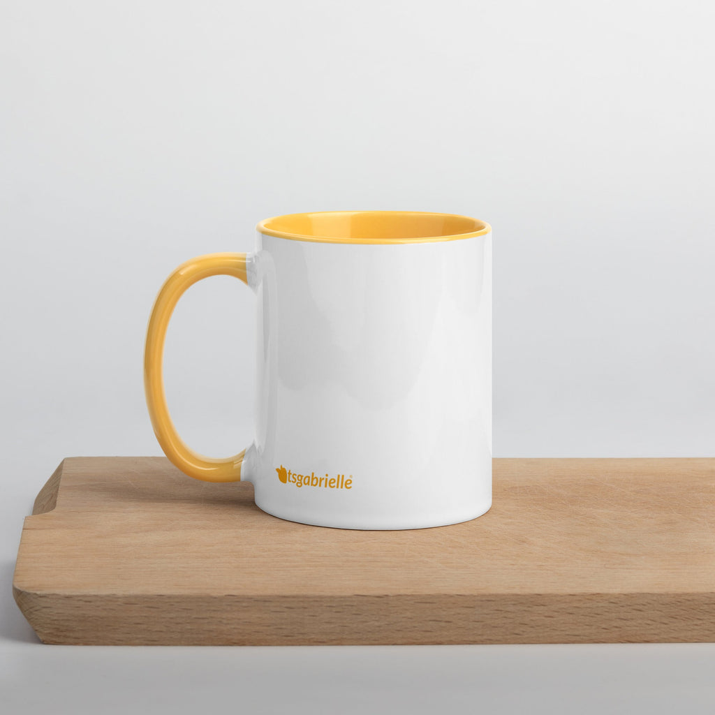 tsgabrielle • Mugg med gyllengul insida • Keramik • 325 ml