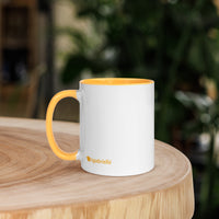 tsgabrielle® • Mug with Color Golden Yellow Inside • Ceramic • 11 oz •