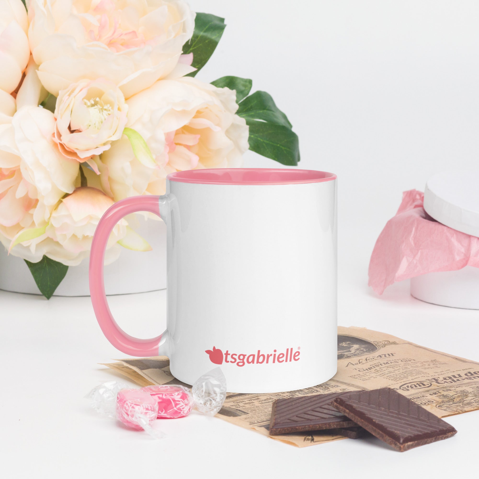 tsgabrielle • Mugg med färg inuti • Enhörning - Seraphina • Keramik • 325 ml