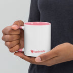 tsgabrielle • Mugg med färg inuti • Enhörning - Seraphina • Keramik • 325 ml