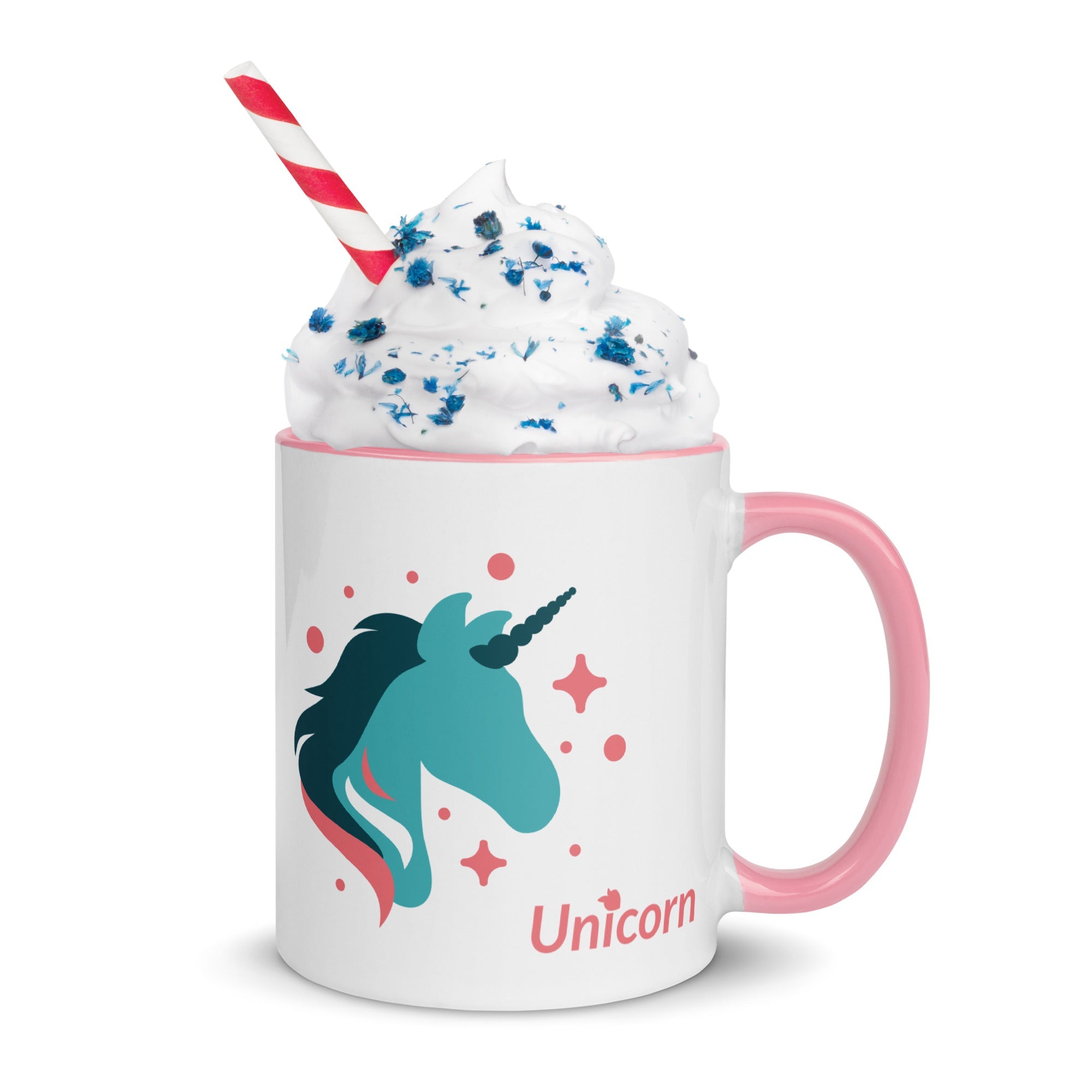 tsgabrielle • Mugg med färg inuti • Enhörning - Seraphina • Keramik • 325 ml
