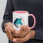 tsgabrielle • Mugg med färg inuti • Enhörning - Seraphina • Keramik • 325 ml