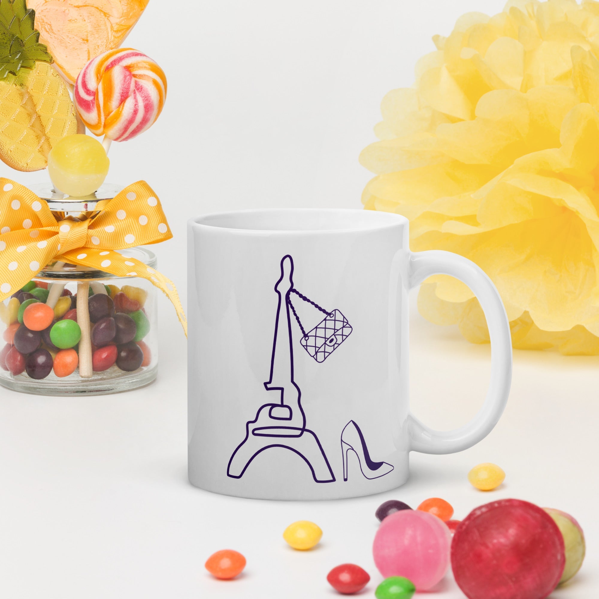 tsgabrielle® • Paris - La Tour Eiffel • Glossy Mug • White • Ceramic • 11 oz •