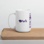 tsgabrielle® • Paris - Notre-Dame-katedralen • Glansig mugg • Vit • Keramik • 3 storlekar
