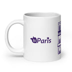 tsgabrielle® • Paris - Notre-Dame-katedralen • Glansig mugg • Vit • Keramik • 3 storlekar