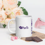 tsgabrielle® • Paris - Notre-Dame-katedralen • Glansig mugg • Vit • Keramik • 3 storlekar