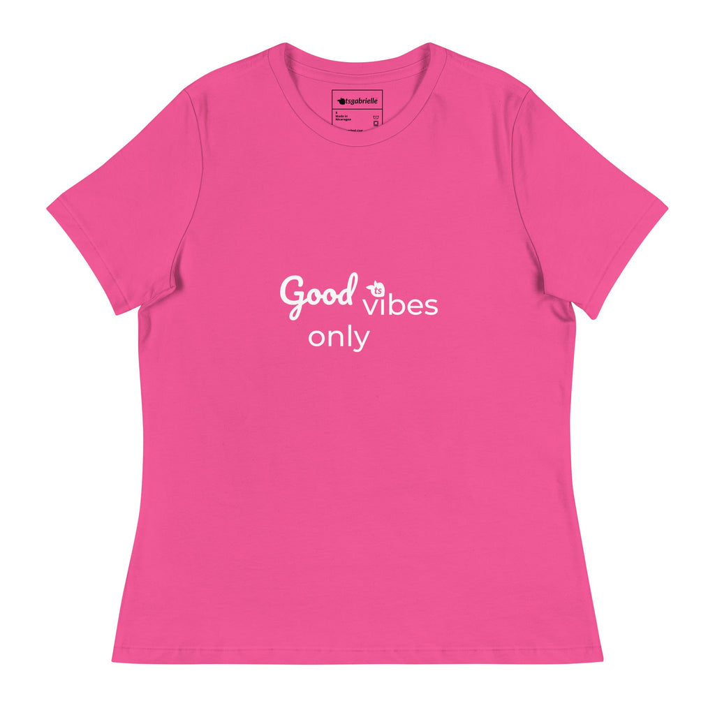 tsgabrielle® • Trans / Women's • Good Vibes Only • Relaxed T-Shirt • 8 Colors • 100% Cotton