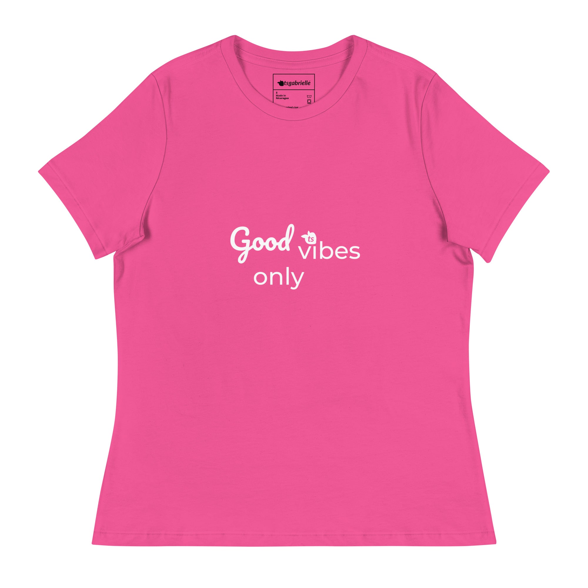 tsgabrielle® • Trans / Women's • Good Vibes Only • Relaxed T-Shirt • 8 Colors • 100% Cotton