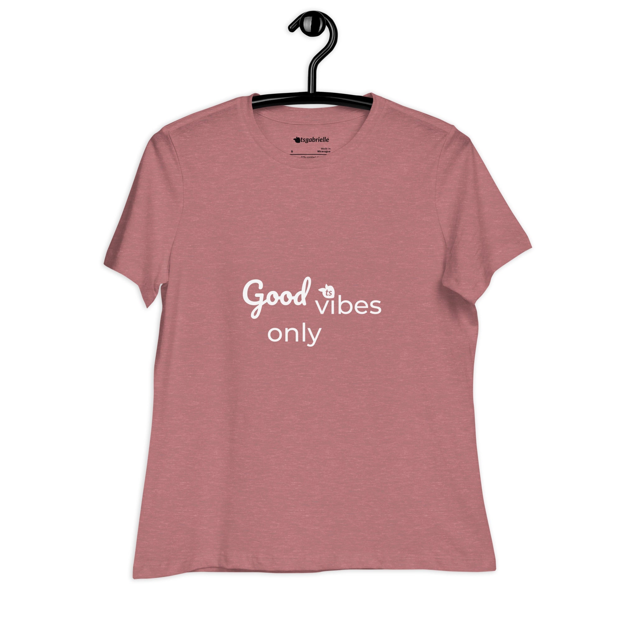 tsgabrielle® • Trans / Women's • Good Vibes Only • Relaxed T-Shirt • 8 Colors • 100% Cotton