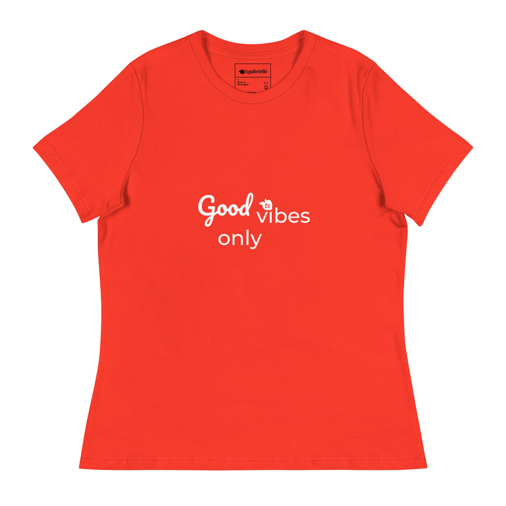 tsgabrielle® • Trans / Women's • Good Vibes Only • Relaxed T-Shirt • 8 Colors • 100% Cotton