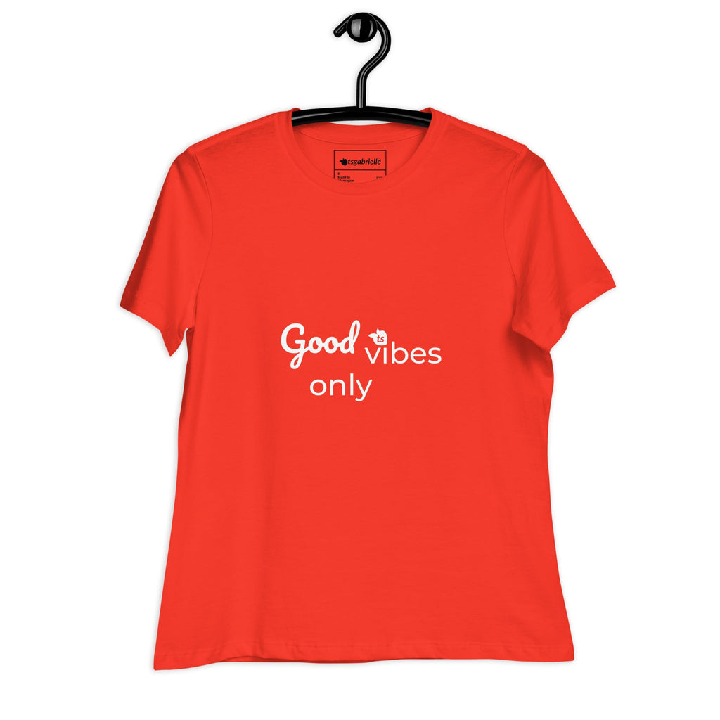 tsgabrielle® • Trans / Women's • Good Vibes Only • Relaxed T-Shirt • 8 Colors • 100% Cotton